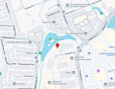 Contact Us map