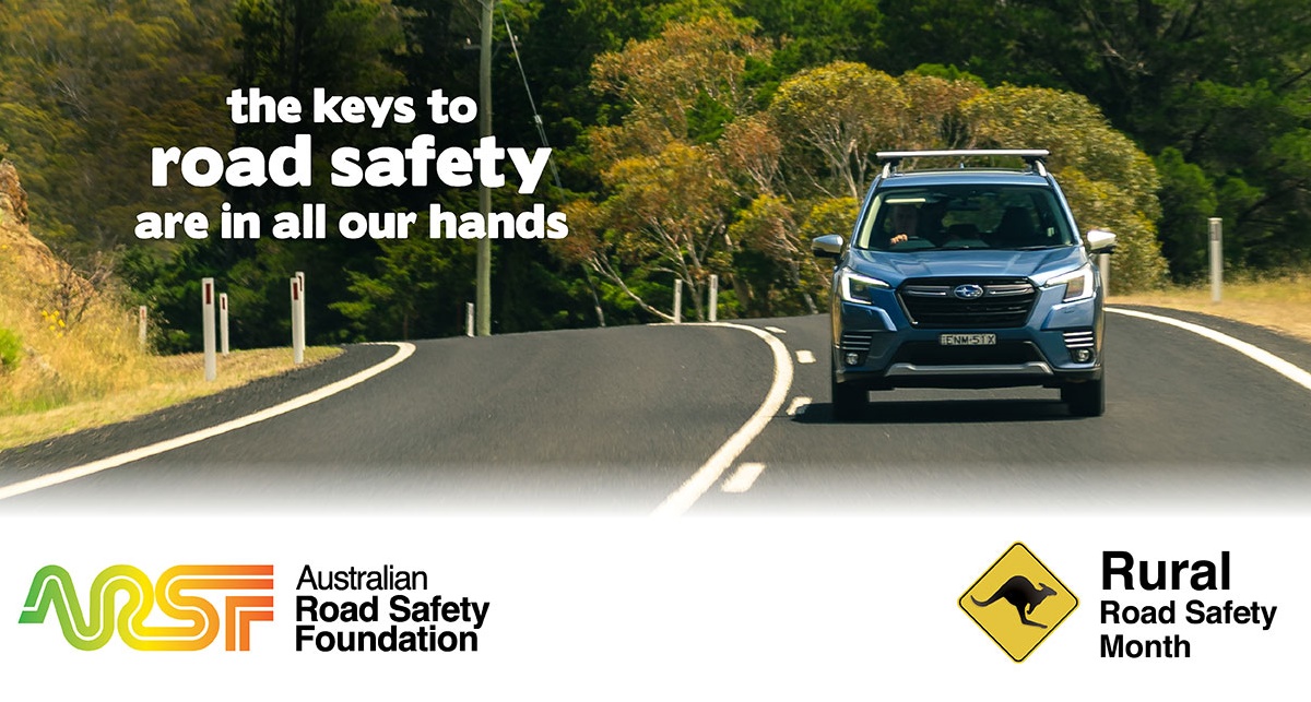 Subaru Australia Supports Australian Road Safety Foundation’s Rural Road Safety Month